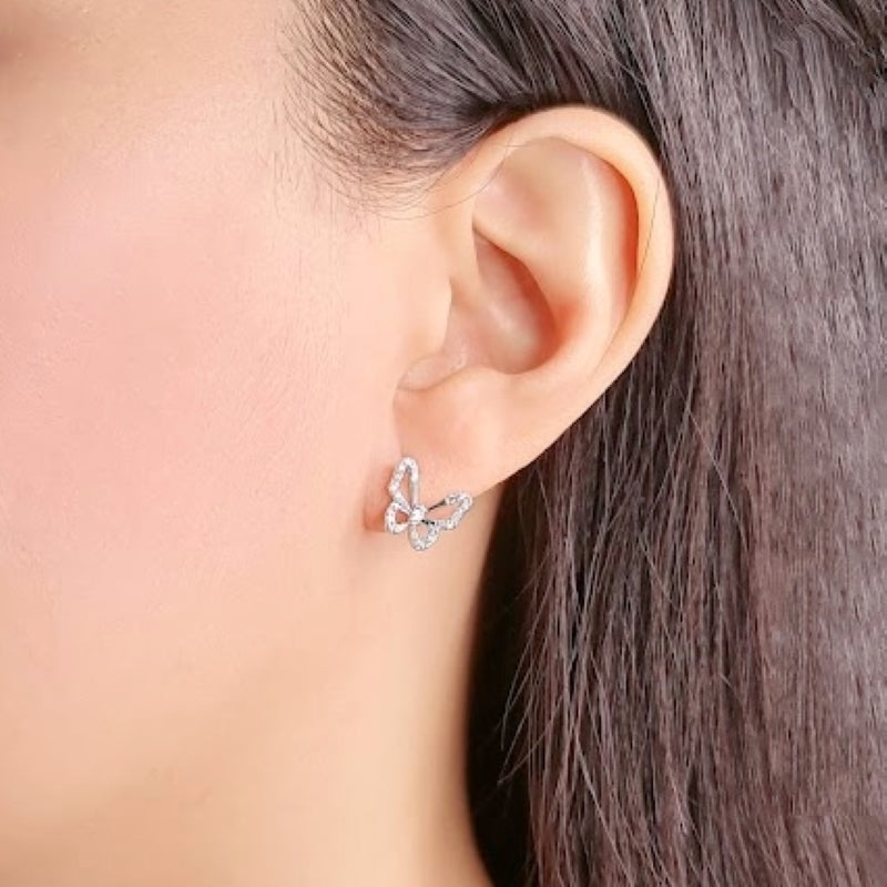 Butterfly Cubic Zirconia Earrings.