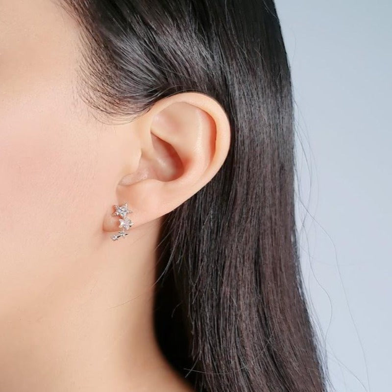 Cz star earrings clearance