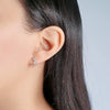 Star Cubic Zirconia Earrings.