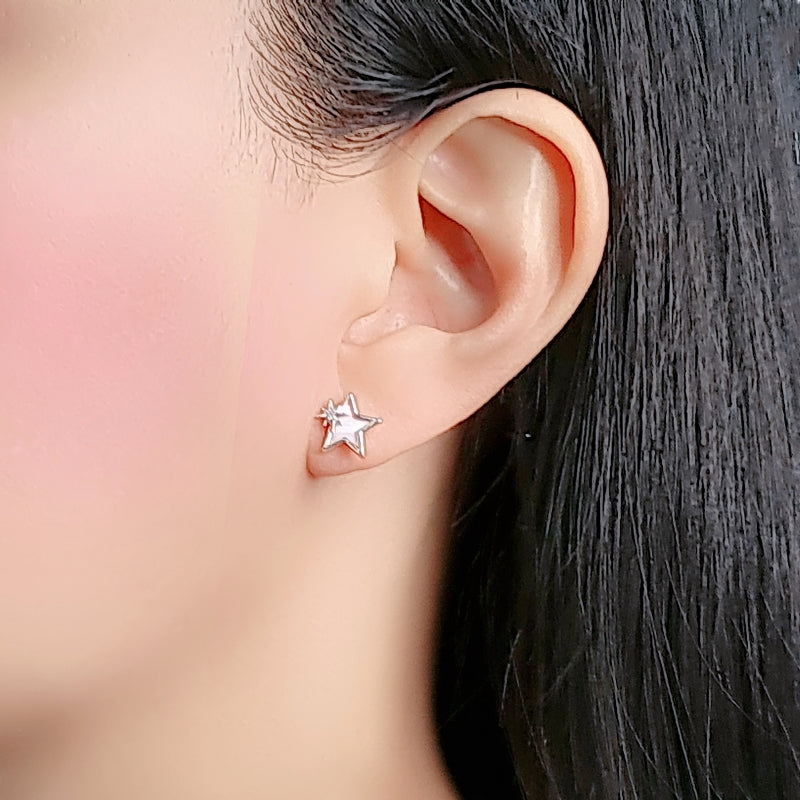 Star Mother of Pearl Earrings.