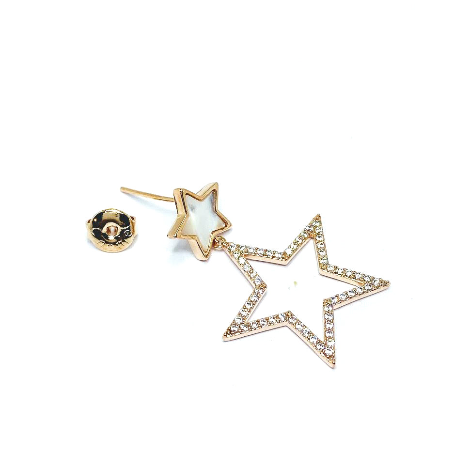 Star Mother of Pearl Earrings.