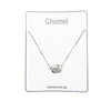 Interlocking Cubic Zirconia Necklace.