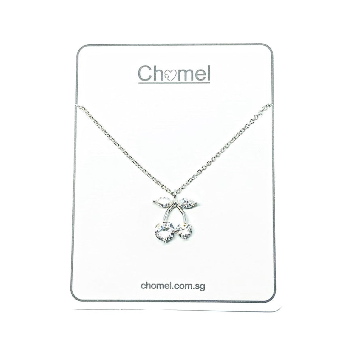 Cherry Cubic Zirconia Necklace.