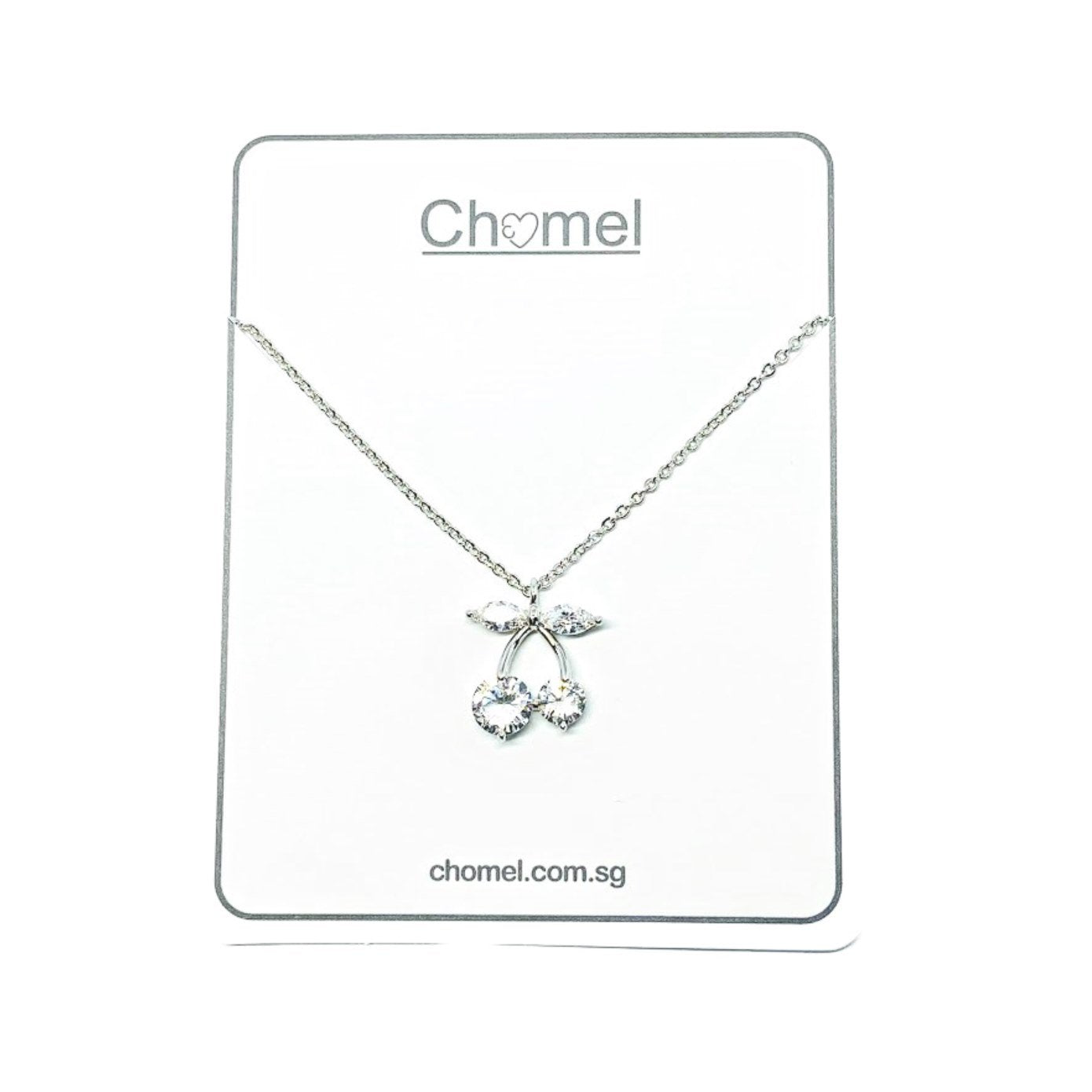 Cherry Cubic Zirconia Necklace.
