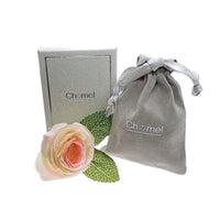 Ballerina cubic zirconia necklace with rosegold plating in branded gift pouch and box