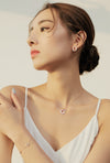 Mother of Pearl Round Earrings.