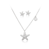 Starfish Cubic Zirconia Necklace & Earrings Set.