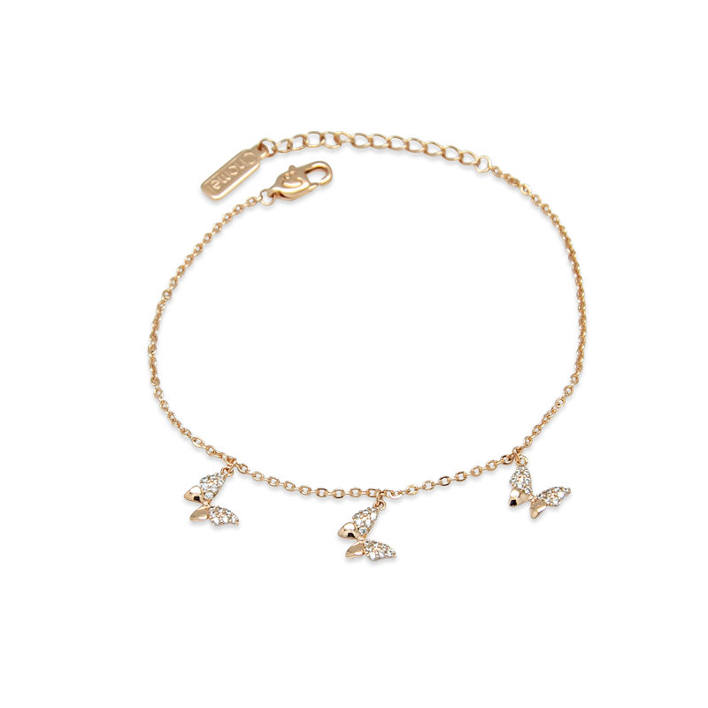 Butterfly Cubic Zirconia Bracelet.