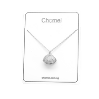 Shell Cubic Zirconia Necklace.