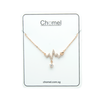 Heartbeat Cubic Zirconia Necklace.
