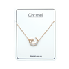 Moon & Star Cubic Zirconia Necklace.