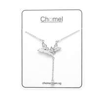 Butterfly Cubic Zirconia Necklace.