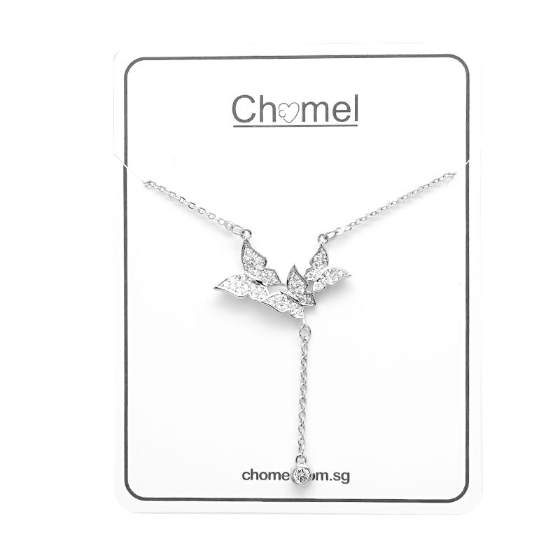 Butterfly Cubic Zirconia Necklace.