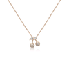 CHOMEL Cubic Zirconia Cherry Rosegold Necklace