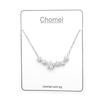 Flower Cubic Zirconia Necklace.