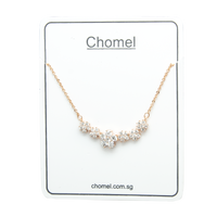 Flower Cubic Zirconia Necklace.