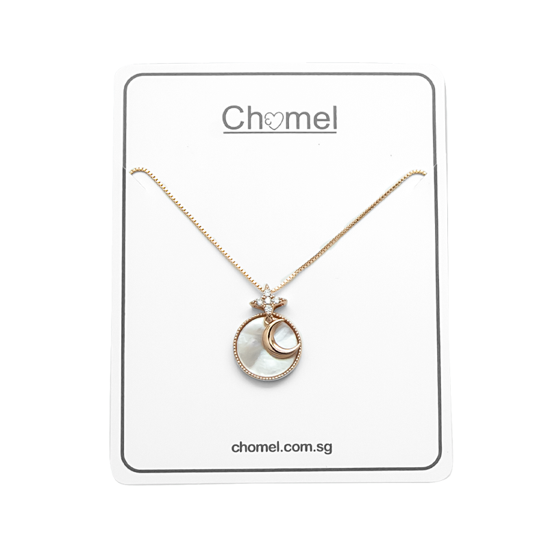 Moon & Star Mother of Pearl Necklace.