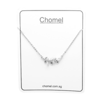Leaf Cubic Zirconia Necklace.