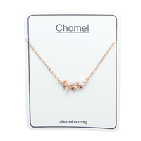 Leaf Cubic Zirconia Necklace.