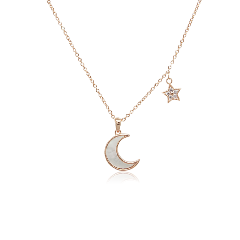 Gold moon 2025 and star necklace