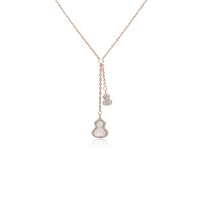 Gourd-Hulu Mother of Pearl Necklace.