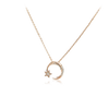 Moon & Star Cubic Zirconia Necklace.
