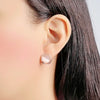 Simulated Moonstone Earrings.