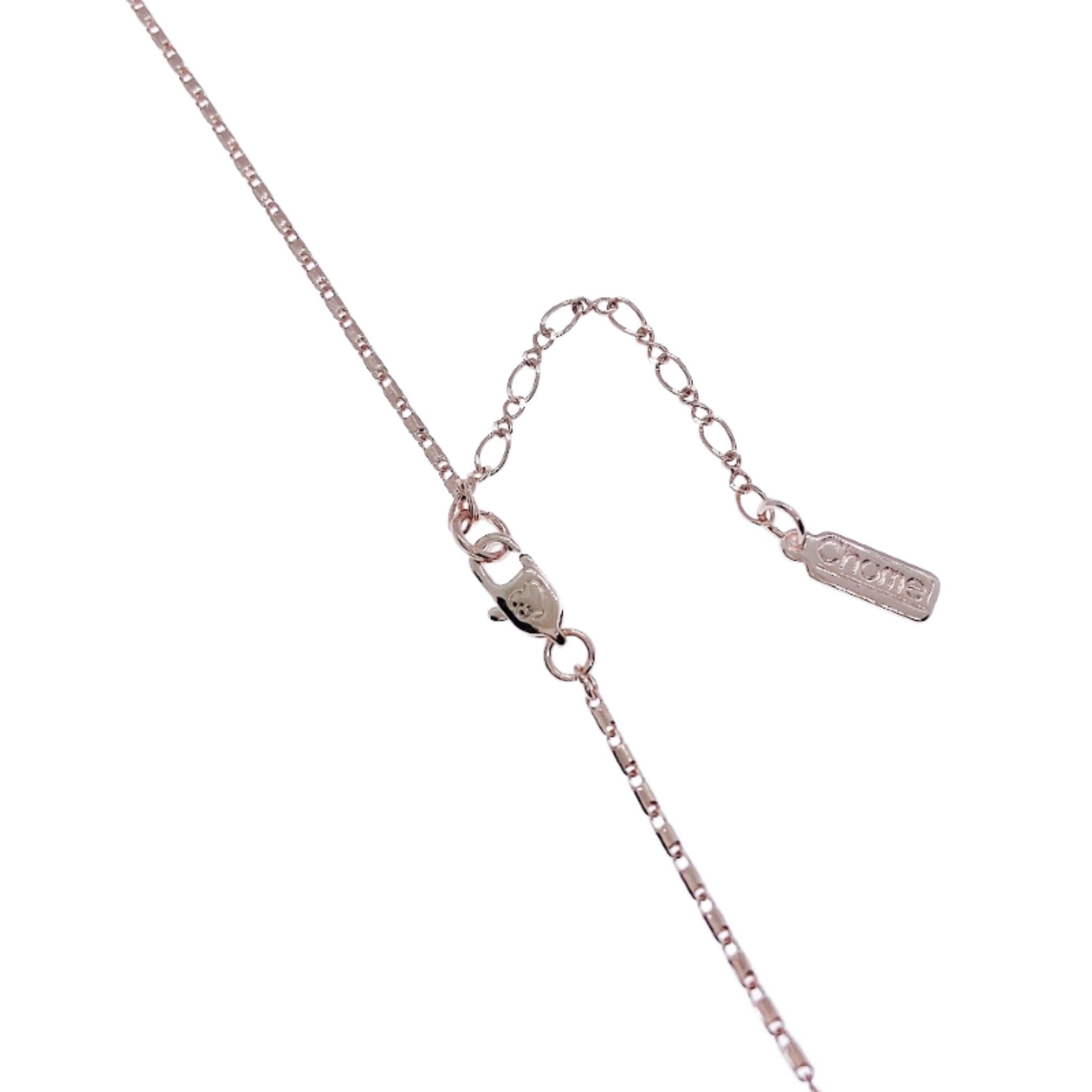 Simulated Moonstone Pendant Necklace.