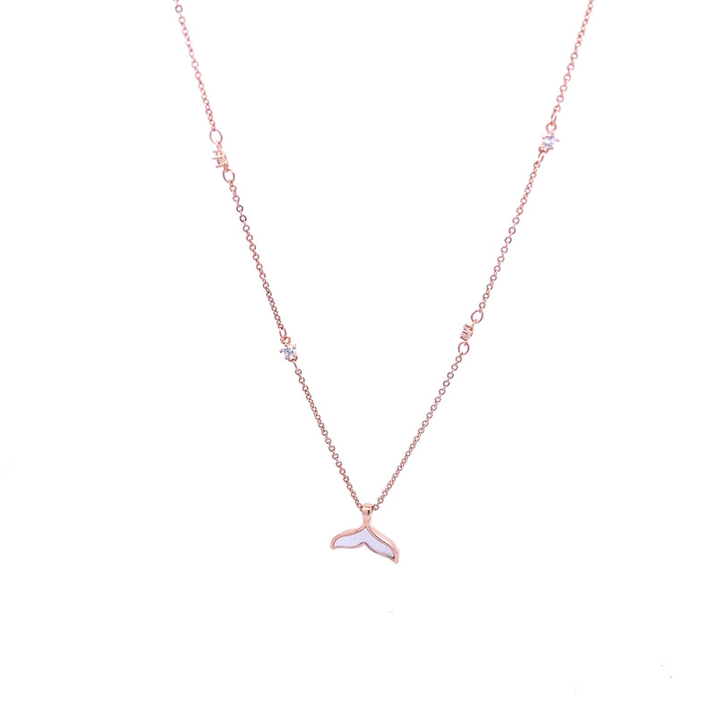 Mermaid Tail Cubic Zirconia Necklace
