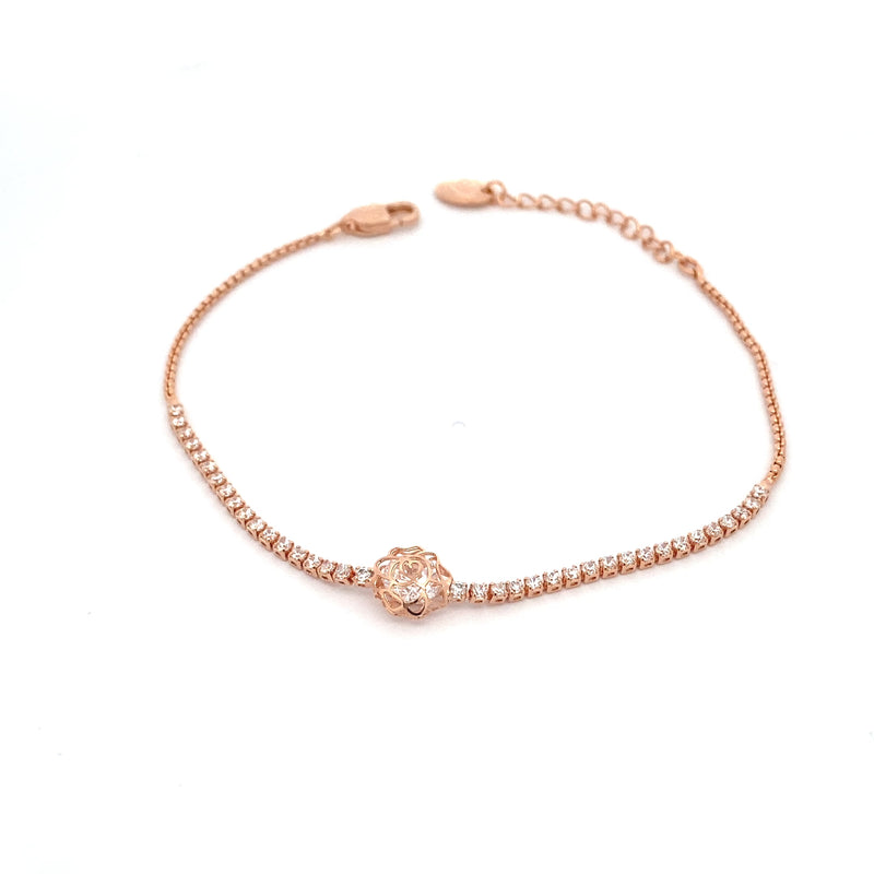 Flower Cubic Zirconia Bracelet