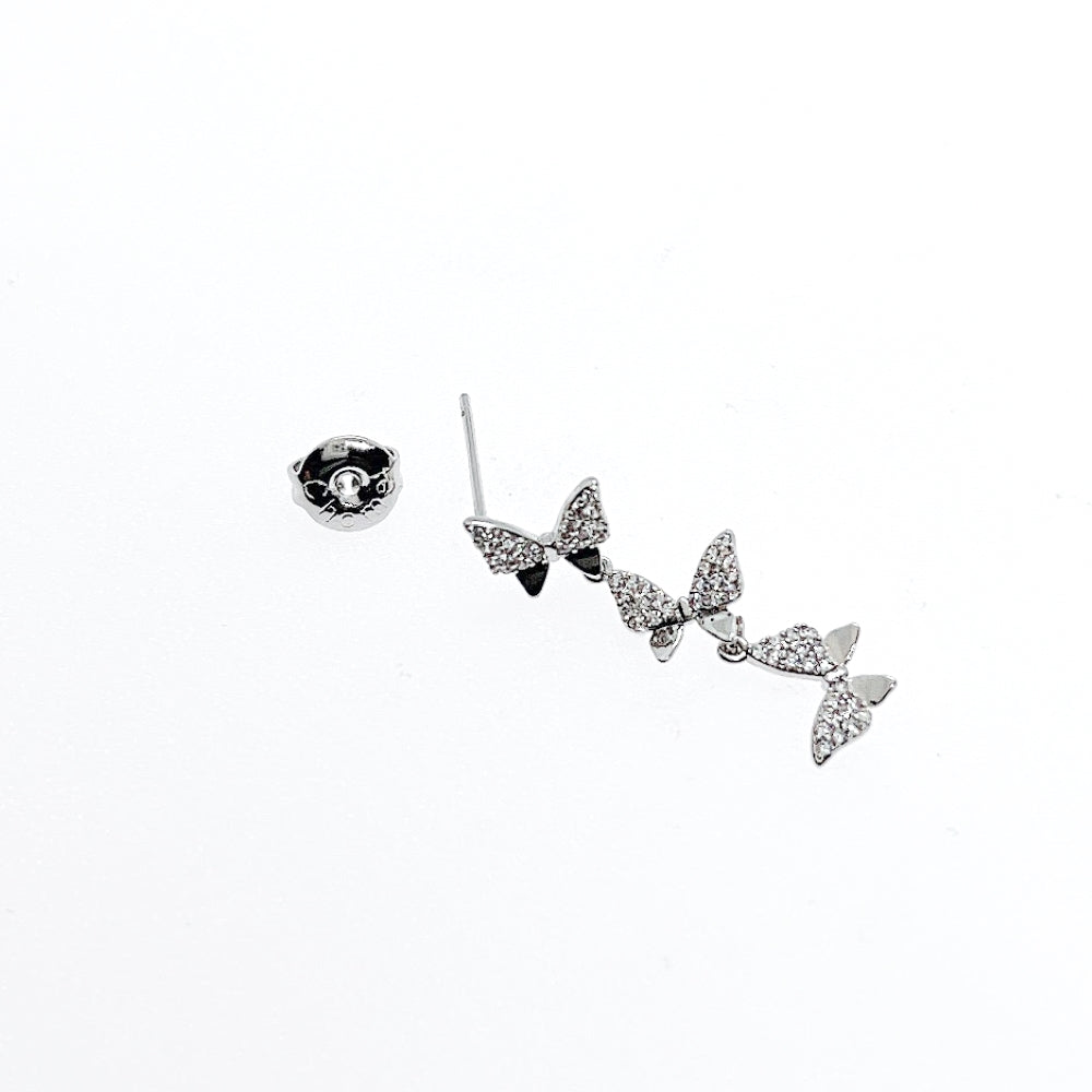 Butterfly Cubic Zirconia Earrings.