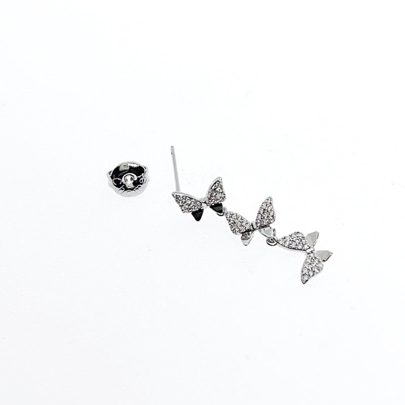 Butterfly Cubic Zirconia Earrings.