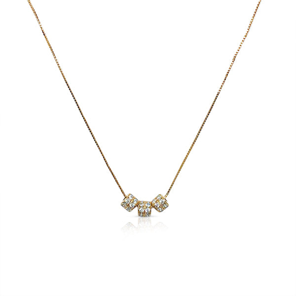 Cubic Zirconi Pendant Necklace.