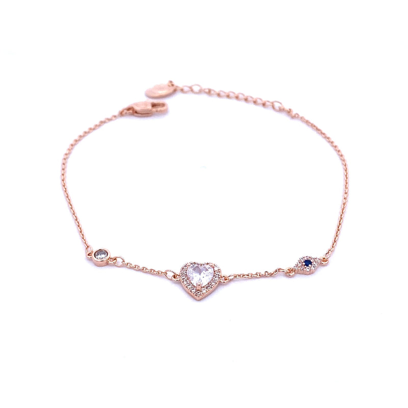 Heart Cubic Zirconia Bracelet