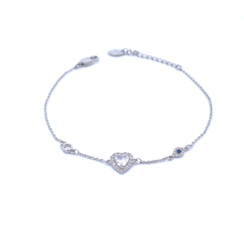 Heart Cubic Zirconia Bracelet