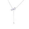 Ribbon Cubic Zirconia Necklace