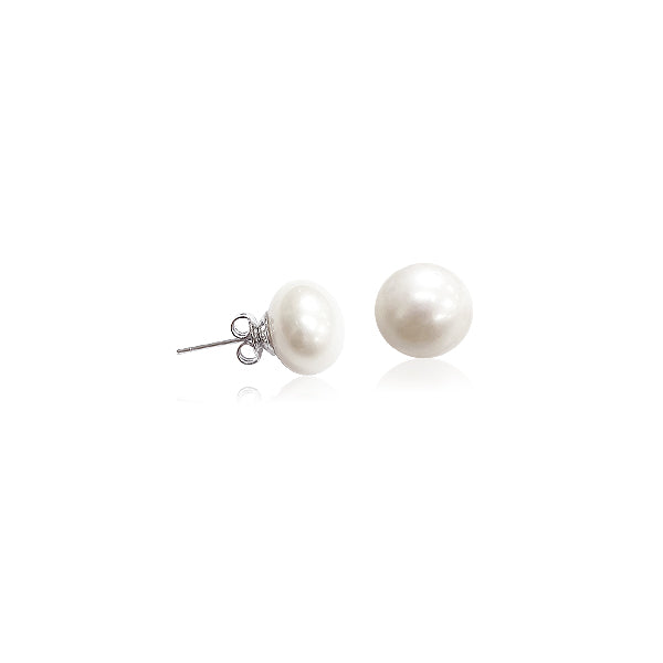 11-12mm Freshwater Pearl Stud Earrings.