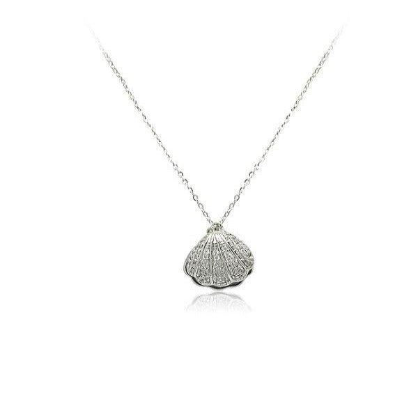 Shell Cubic Zirconia Necklace.