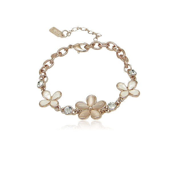 Simulated Moonstone Rosegold Bracelet.