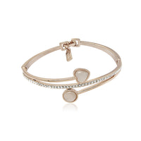 Simulated Moonstone Rosegold Bangle.
