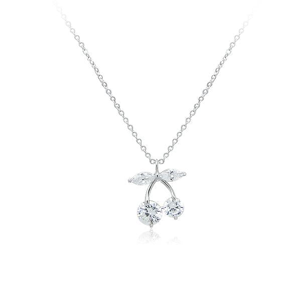 Cherry Cubic Zirconia Necklace.