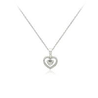 Heart Cubic Zirconia Necklace.