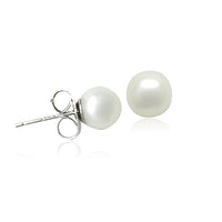 9-10mm Round Freshwater Pearl  Earrings.