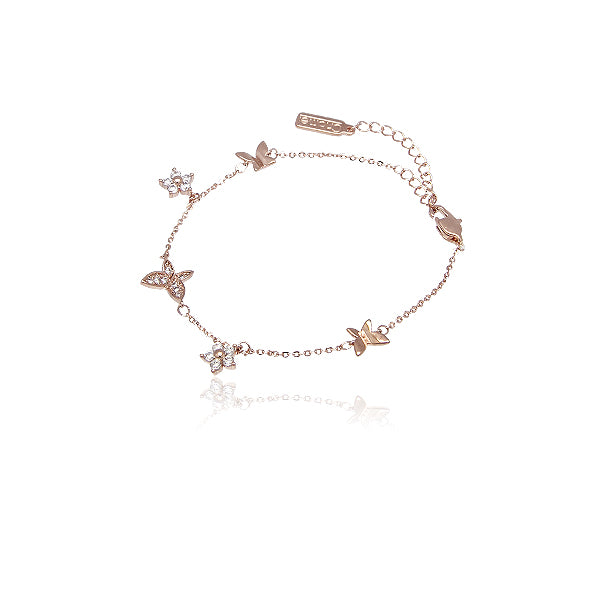 Butterfly & Star Cubic Zirconia Bracelet.