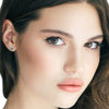 6mm Solitaire Cubic Zirconia Earring.