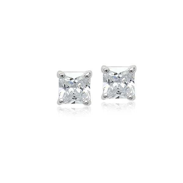 5mm Cubic Zirconia Solitaire Stud Earring.