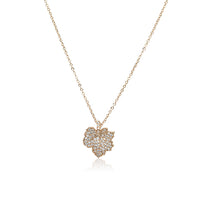 Maple Leaf Cubic Zirconia Necklace.