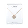 Maple Leaf Cubic Zirconia Necklace.