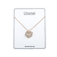 Maple Leaf Cubic Zirconia Necklace.